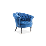 FOTEL PHILIPS VELVET GRANATOWY BLUVEL 86