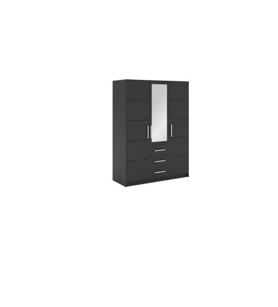 BALI D3 szafa czarna/lustro