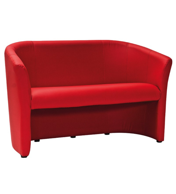 SOFA TM-2 CZERWONA EK-6 / WENGE