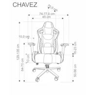 CHAVEZ fotel gabinetowy czarny