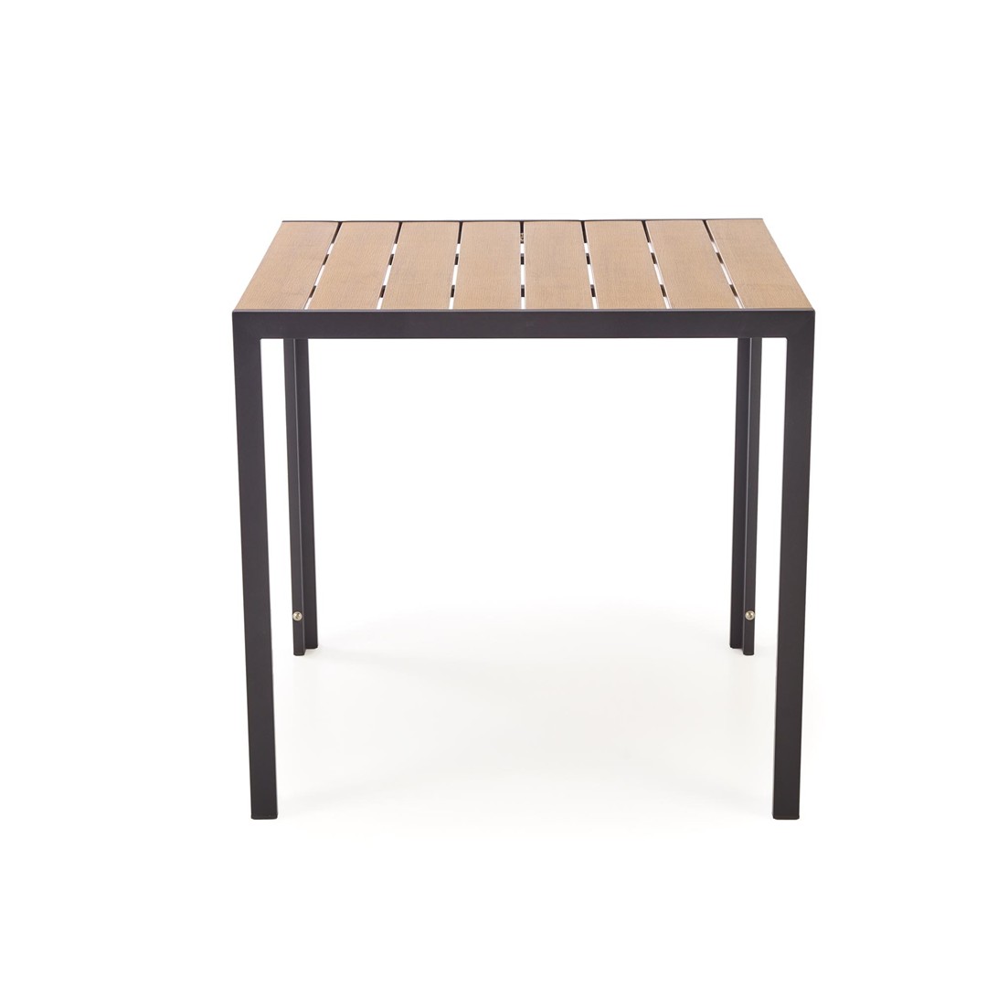 FIERRO  stół kwadratowy, brązowy / czarny (1p=1szt